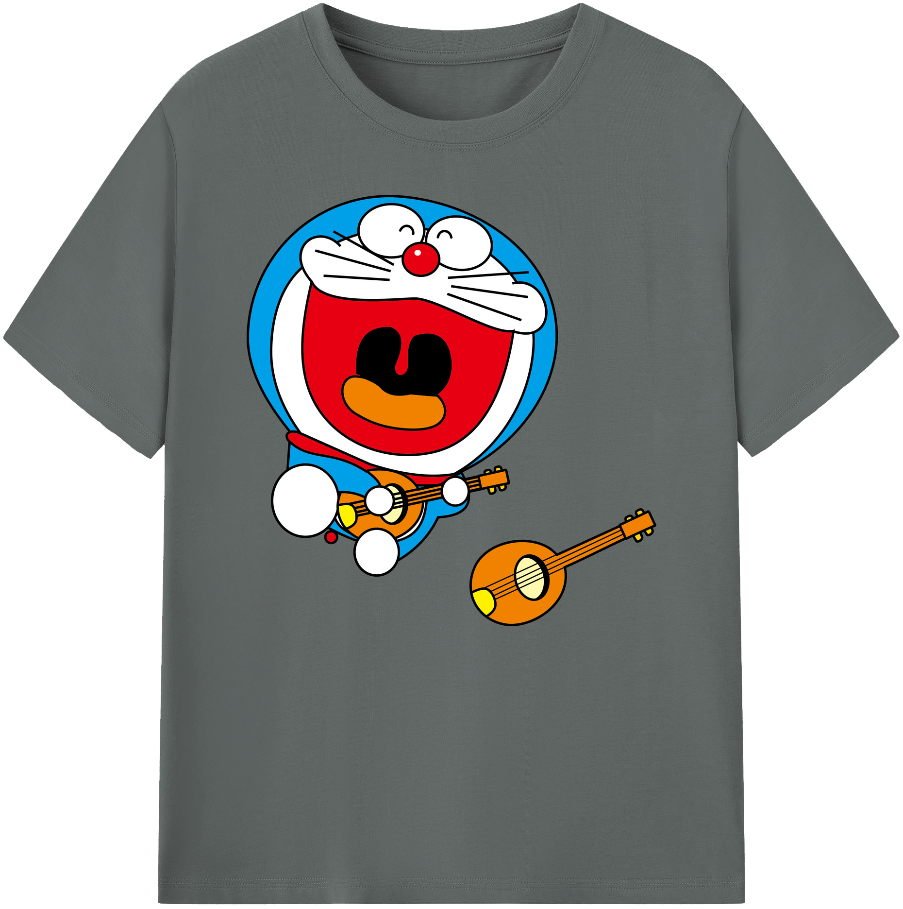 （画像用） ドラえもん Doraemon 綿100％ メンズ半袖Tシャツ｜肌触りやわらか＆通気性